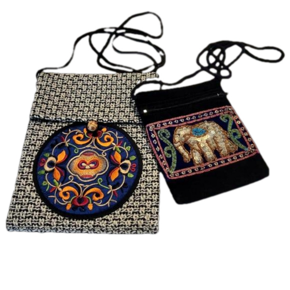 2 Boho/Ethnic Crossbody Bags